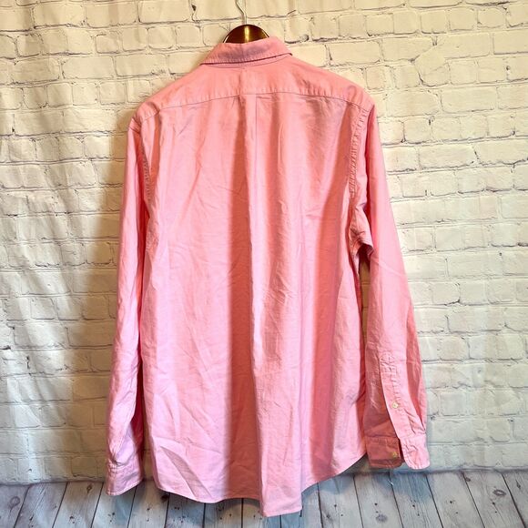 Polo Ralph Lauren Shirt Men’s XL Pink Chambray Classic Fit Pony Oxford - Picture 5 of 12